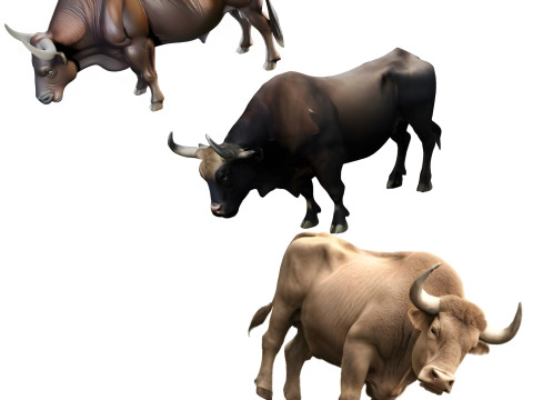 Majestic Bull Statue 3D Print Model