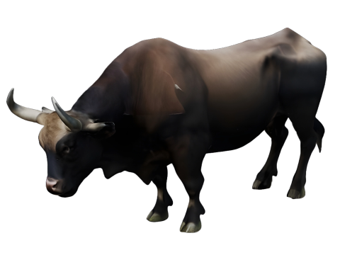 Majestic Bull Statue Modelo de impresión 3D