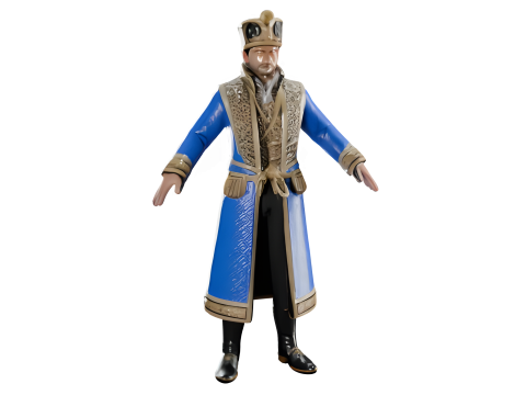Royal Attire Collection Model Cetak 3D