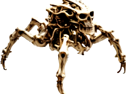 Skull Spider Automaton 3D 프린트 모델