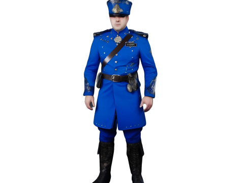 Blue Uniform Character Collection 3D 프린트 모델