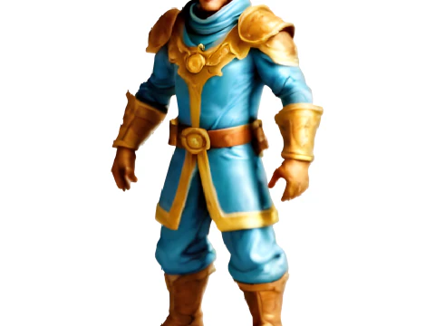 Blue Uniform Character Collection 3D Print Model
