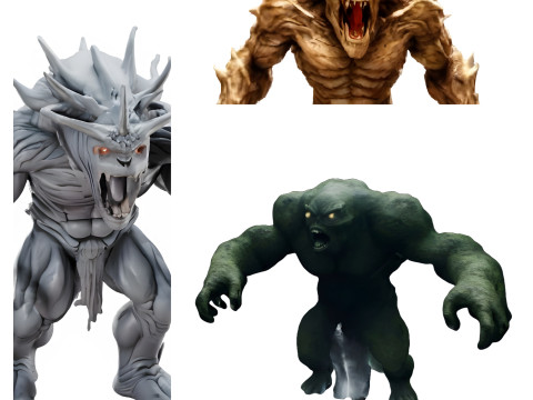 Mythical Monster Guardians 3D 프린트 모델