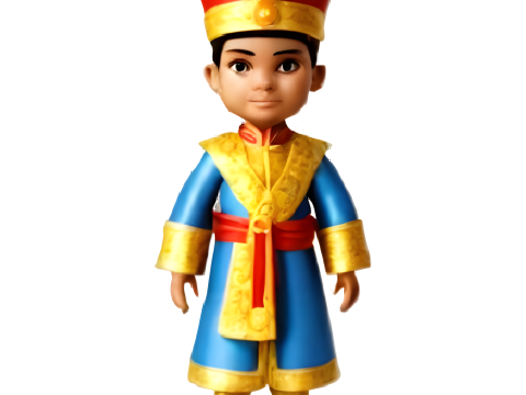 Royal Palace Collection - Young Prince Figurines Model Cetak 3D