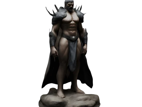 Fantasy Warriors Collection - Dark Knight Blue Mage and Golden Warrior Figurines 3D Print Model