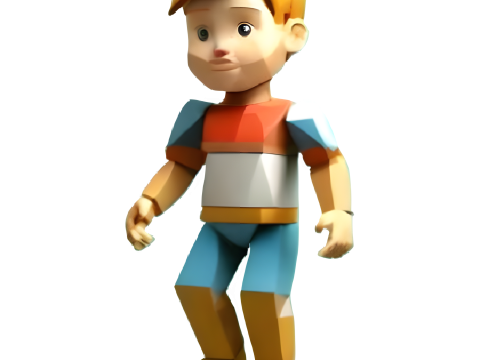 Little Adventurers Collection - Stylized Children Characters 3D-Druckmodell