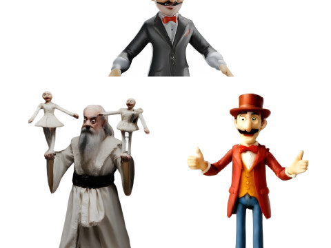 Vintage Character Collection 3Dプリントモデル
