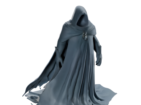 Mystic Guardian - Hooded Sentinel Statue Modelo de impresión 3D