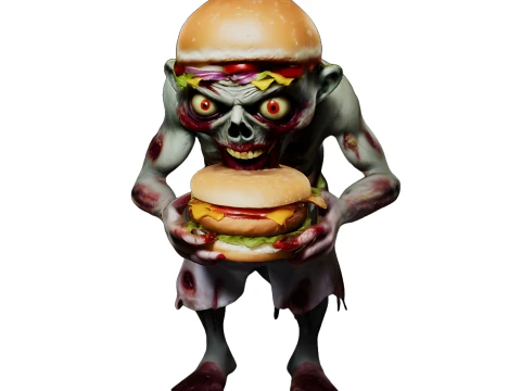Zombie Burger Buddies 3D Print Model