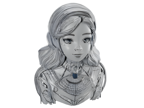Charming Character Busts Collection 3D printmodel