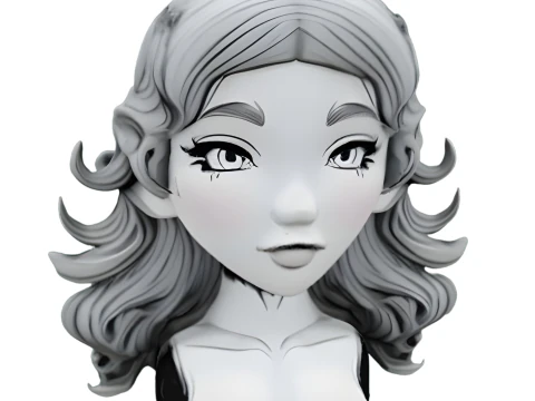 Charming Character Busts Collection 3D Print Model