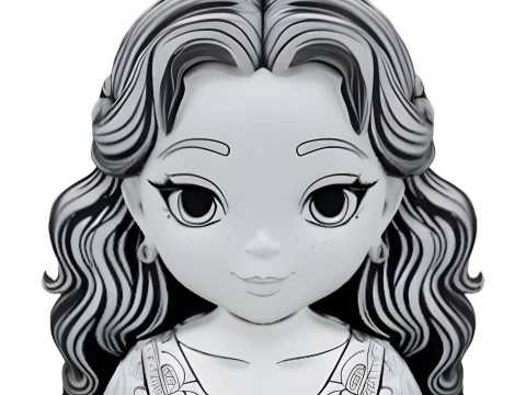 Anime Character Busts Collection - Decorative Series 3D Print Model