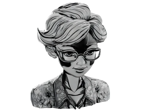 Anime Character Busts Collection - Decorative Series 3D Print Model