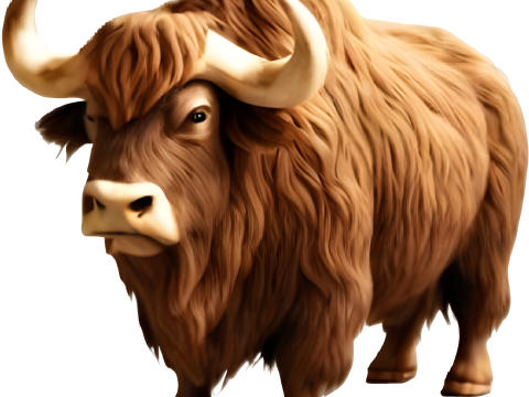Highland Cattle Collection Realistic Cartoon and Stylized Variants Model do druku 3D