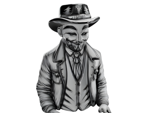 Victorian Gentleman Bust Collection Modelo de Impressão 3D