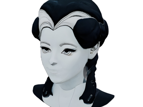 Stylized Female Character Bust Collection Modelo de impresión 3D