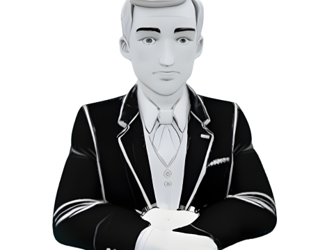 Noir Character Collection - Vintage Gentleman Busts Modelo de Impressão 3D
