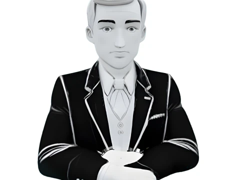 Noir Character Collection - Vintage herenbustes 3D printmodel