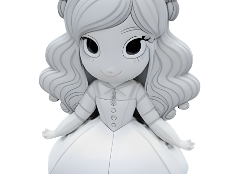 Whimsical Fantasy Character Set 3D Принт Модель