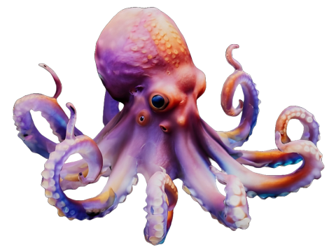 Chromatic Octopus Collection - Marine Art Series 3D 프린트 모델