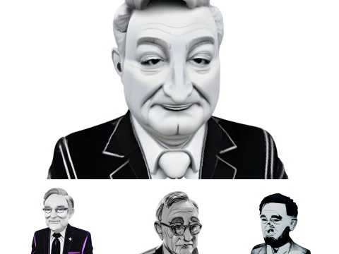 Colecci&oacute;n cl&aacute;sica de bustos de caballero Modelo de impresión 3D