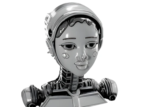 Astrodroid Girl Bust Collection 3D Print Model