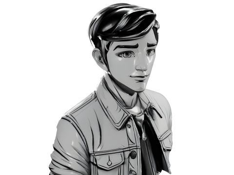 Contemporary Character Bust Collection Model Cetak 3D