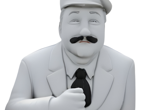 Stylized Hero Bust Collection 3Dプリントモデル