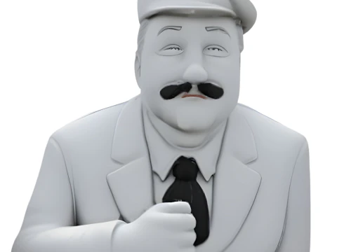Stylized Hero Bust Collection 3D Print Model