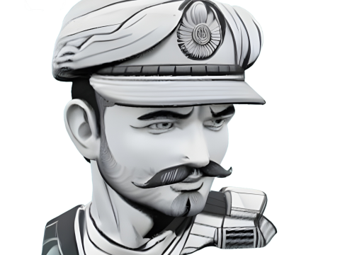 Stylized Hero Bust Collection 3Dプリントモデル
