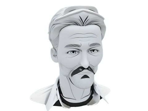 Minimalist Portrait Bust Collection - Artistic Character Studies Model Cetak 3D