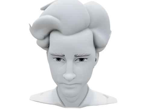 Minimalist Portrait Bust Collection - Artistic Character Studies Model Cetak 3D