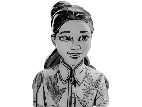 Anime Character Bust Collection Modello di stampa 3D