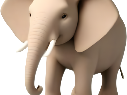 Charming Elephant Collection - Baby Cartoon and Realistic Styles Model Cetak 3D