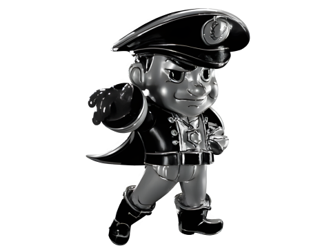 Retro Police Collection - Vintage Law Enforcement Series 3D Принт Модель