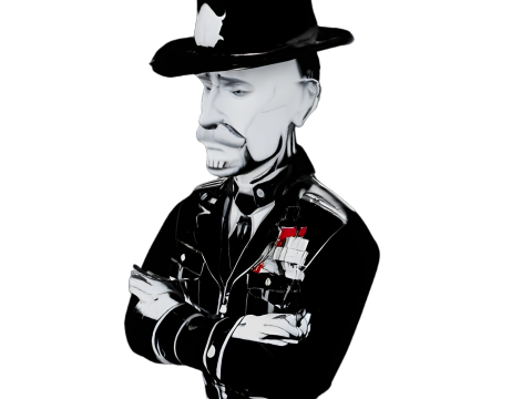 Retro Police Collection - Vintage Law Enforcement Series 3D Принт Модель
