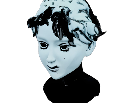 Elegant Stylized Female Bust Collection 3D Baskı Modeli
