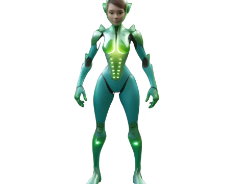 Sci-Fi Character Collection Future Warriors and Androids 3D Print Model