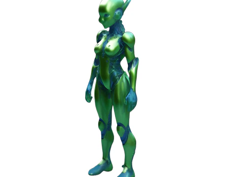 Sci-Fi Character Collection Future Warriors and Androids 3D Print Model