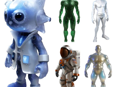 Sci-Fi Character Collection 3D Print Model