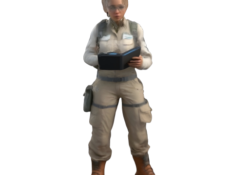 Professional Women Character Pack Model Cetak 3D