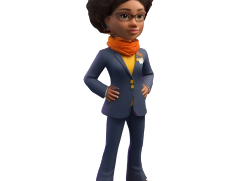 Professional Women Character Pack Model Cetak 3D