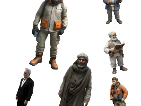 Character Collection Diverse Personalities 3D Print Model