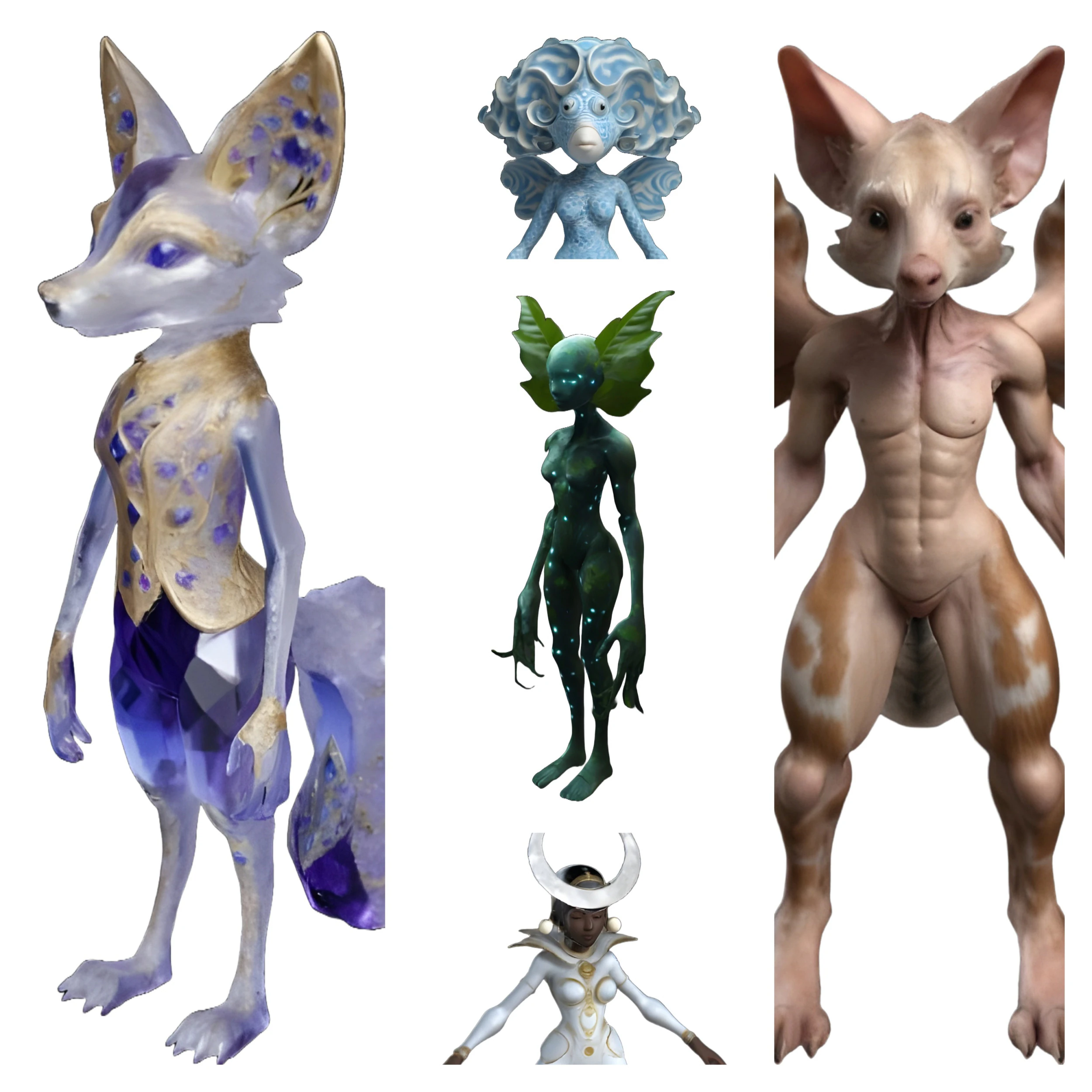 Fantasy Creatures Collection - Mythical Beings Series 3D Print Model .c4d .max .obj .3ds .fbx .stl .blend 