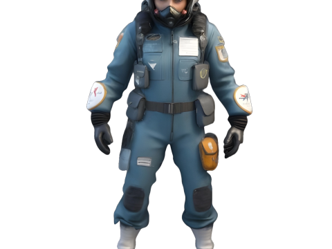 Sci-Fi Character Collection - Cyborg and Space Explorer Series 3D 프린트 모델