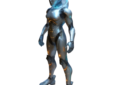 Sci-Fi Character Collection - Cyborg and Space Explorer Series 3D 프린트 모델