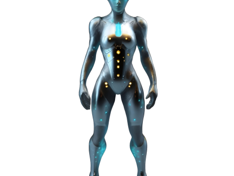 Sci-Fi Character Collection - Cyborg and Space Explorer Series 3D 프린트 모델