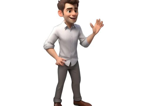Business Casual Character Model Collection 3D Print Model