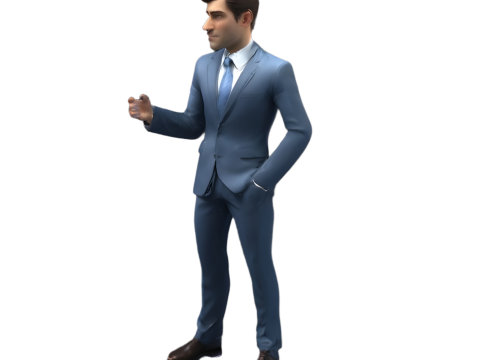 Business Casual Character Model Collection 3D प्रिंट मॉडल