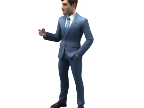 Business Casual Character Model Collection 3D Print Model